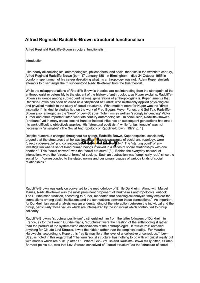 Alfred Reginald Radcliffe Afribary