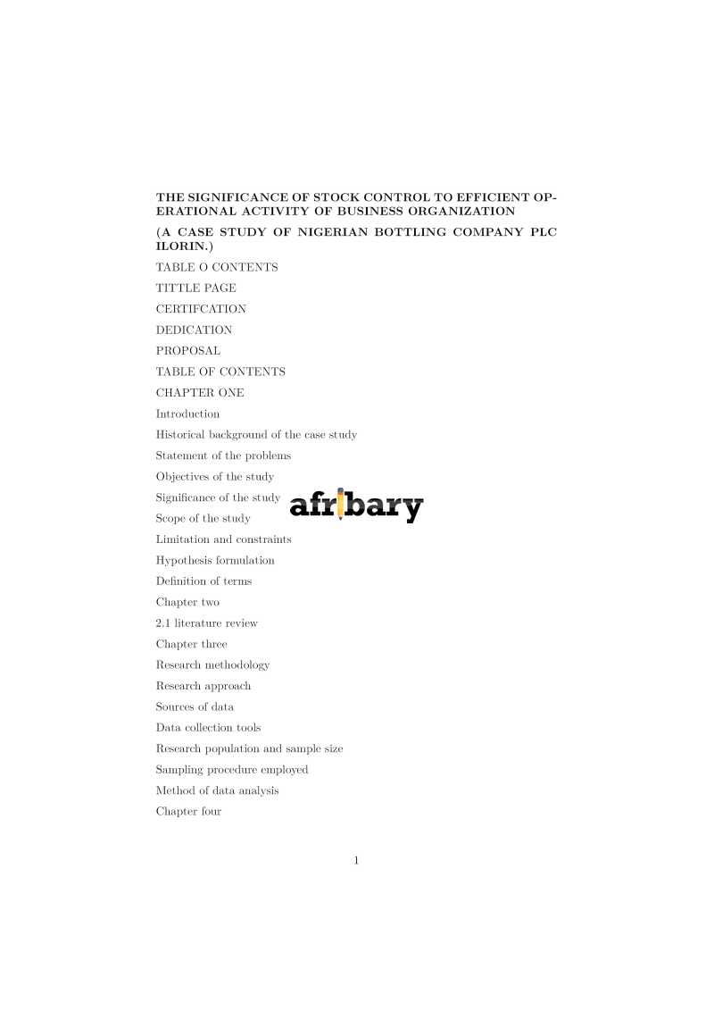 the-significance-of-stock-control-to-efficient-operational-activity-of