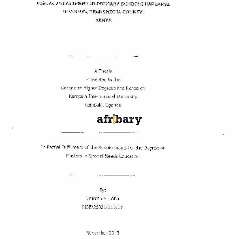 Teaching Strategies and Academic Performance of Learners with Visual