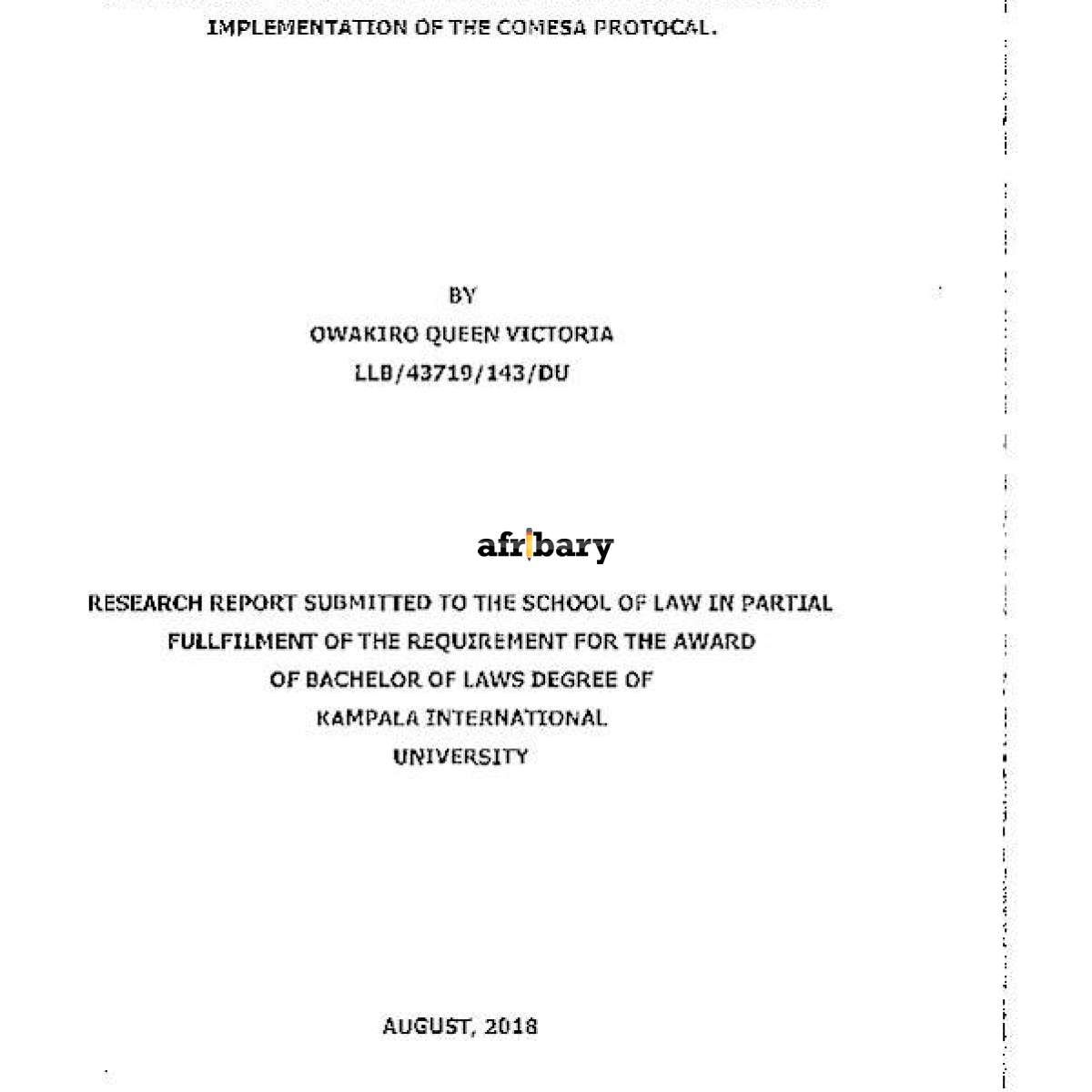 THE IMPACT OF MOTOR VEHICLE THIRD PARTY INSURANCE IN THE IMPLEMENTATION