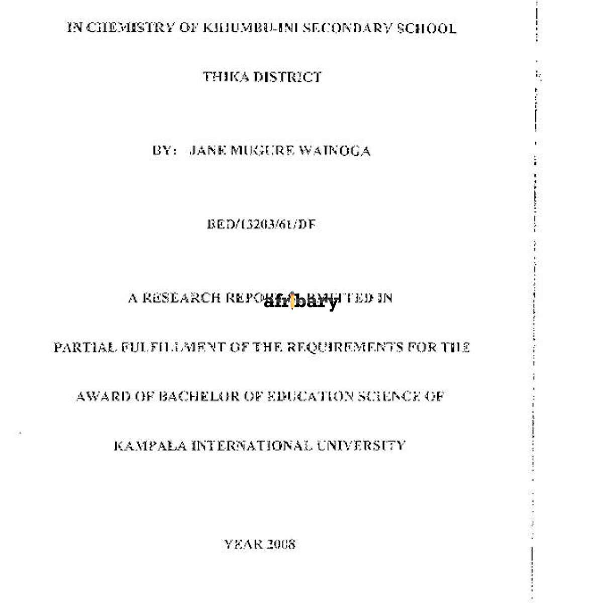 studentsbackgroundandperformance-in-chemistry-of-kihumbu-ini-secondary