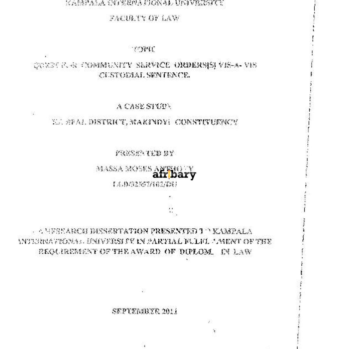 quest-for-community-service-orders-visa-custodial-sentence-afribary